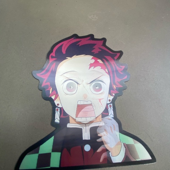 Demon Slayer Tanjiro Kamado 3D Lenticular Motion Car Sticker Decal Peeker - Picture 6 of 6